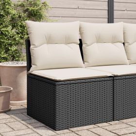 Garden Chair Black, Cream White